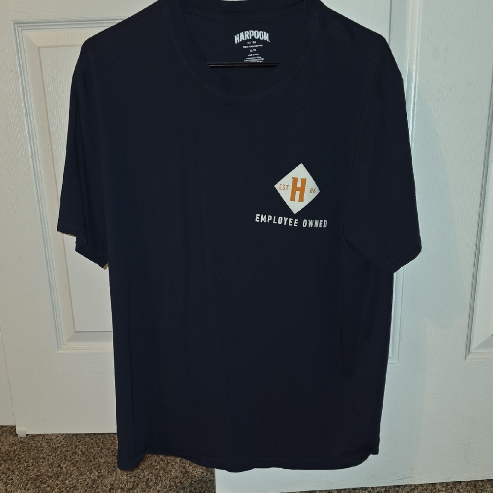 Blue Short Sleeve Tee with Crew Neck